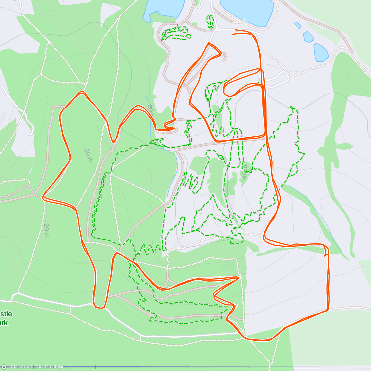 Map of the activity, Hadleigh legacy