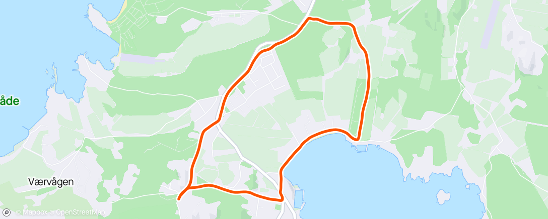Map of the activity, Rolig runde i Nevlunghavn.