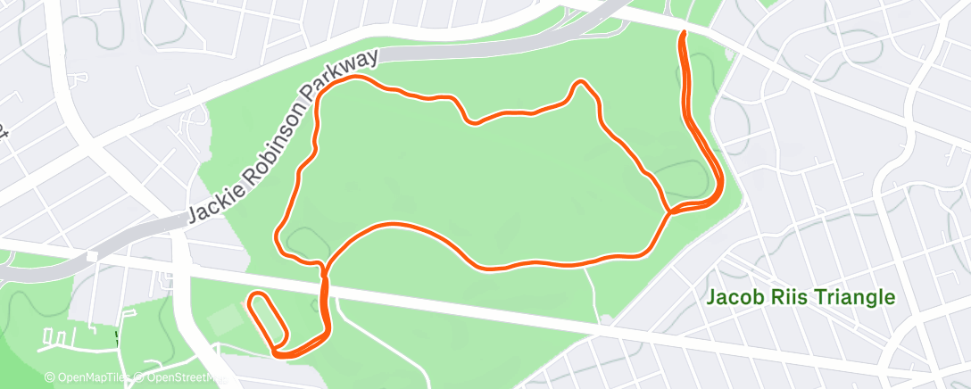 Map of the activity, Lunch Run