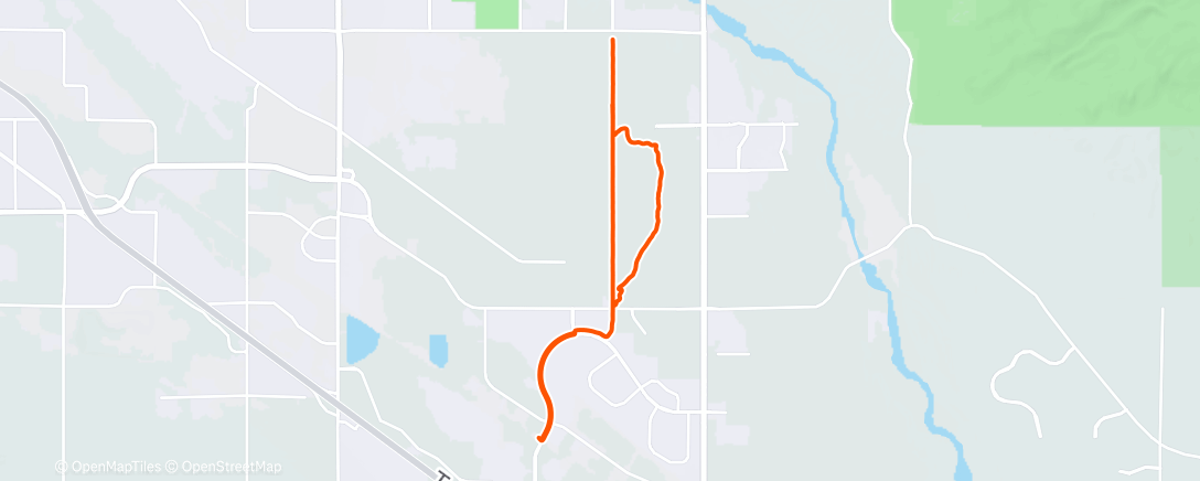 Map of the activity, Lunch Mountain Bike Ride