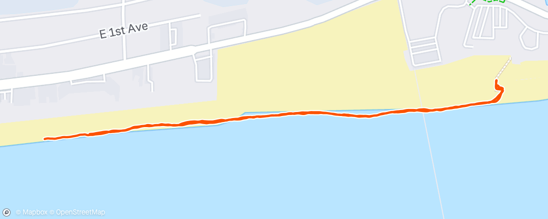 Map of the activity, Afternoon Walk