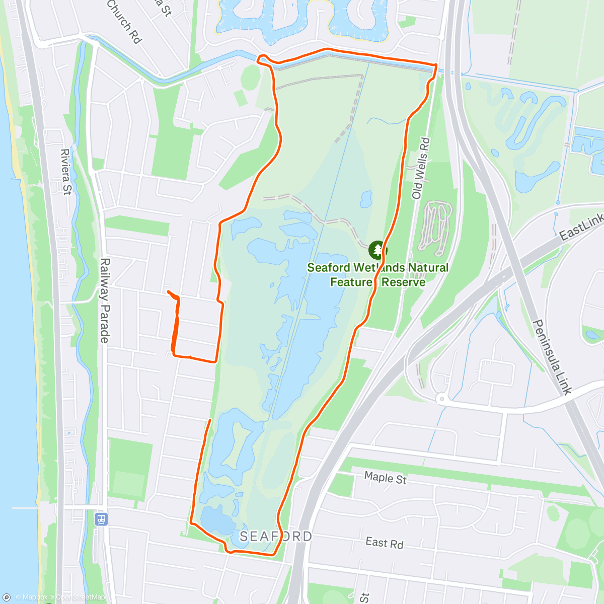 Mapa de la actividad (Walk/jog scenario)