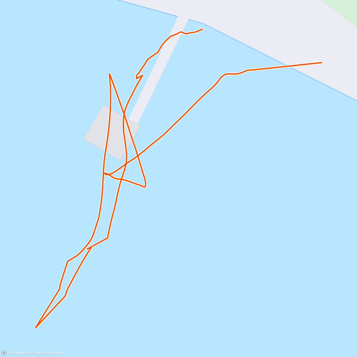 Map of the activity, Schwimmen am Morgen
