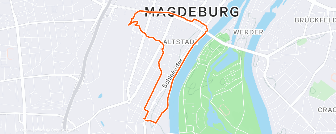 Map of the activity, Spaziergang am Nachmittag