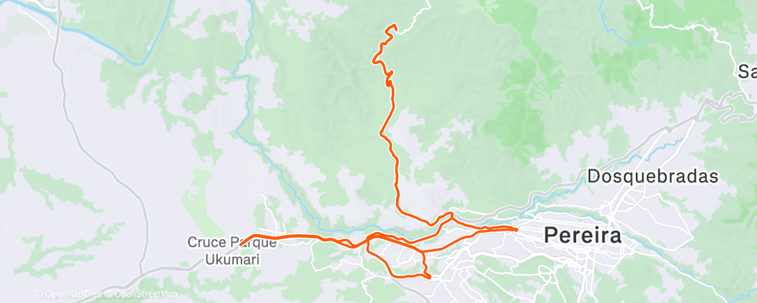 Карта физической активности (Vuelta ciclista por la mañana)