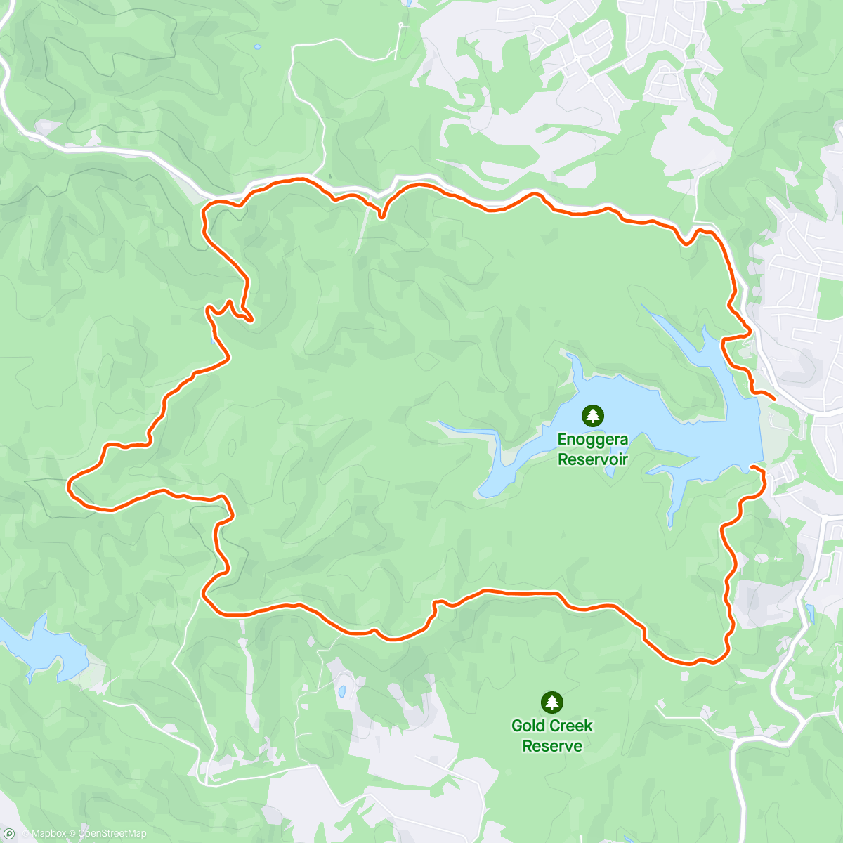 活动地图，Enoggera catchment loop