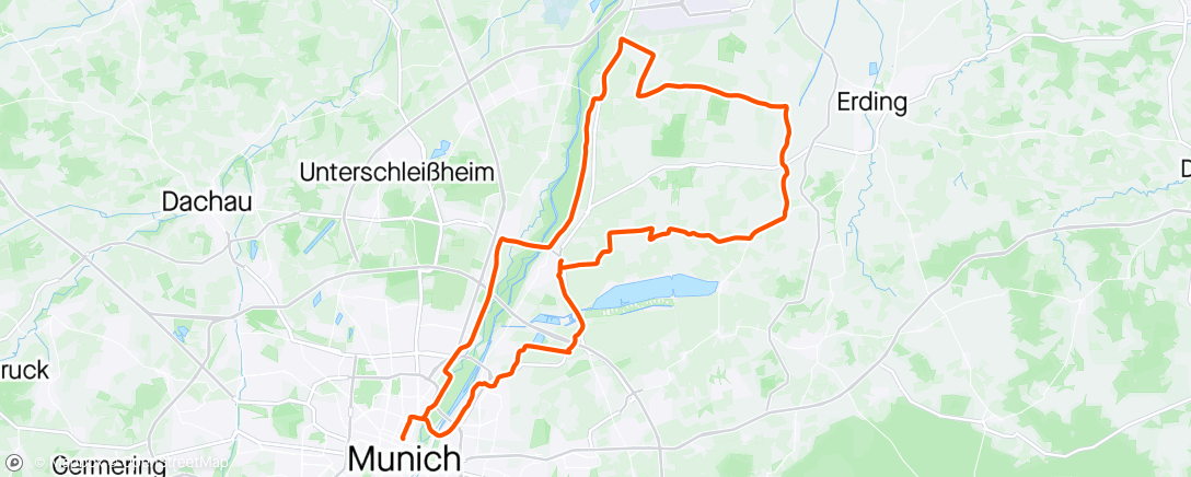 Map of the activity, Schachtlwirt Ismaning