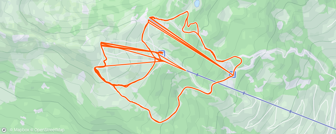 Map of the activity, Morning Alpine Ski