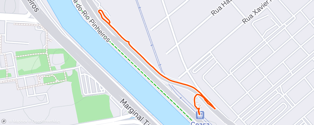 Map of the activity, Morning Walk