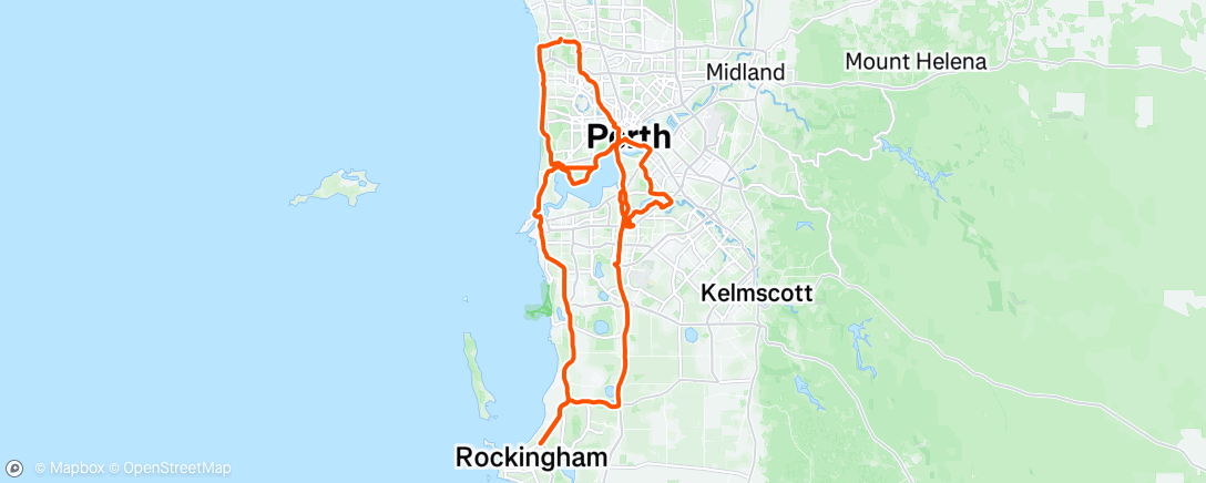 Map of the activity, Morning Ride