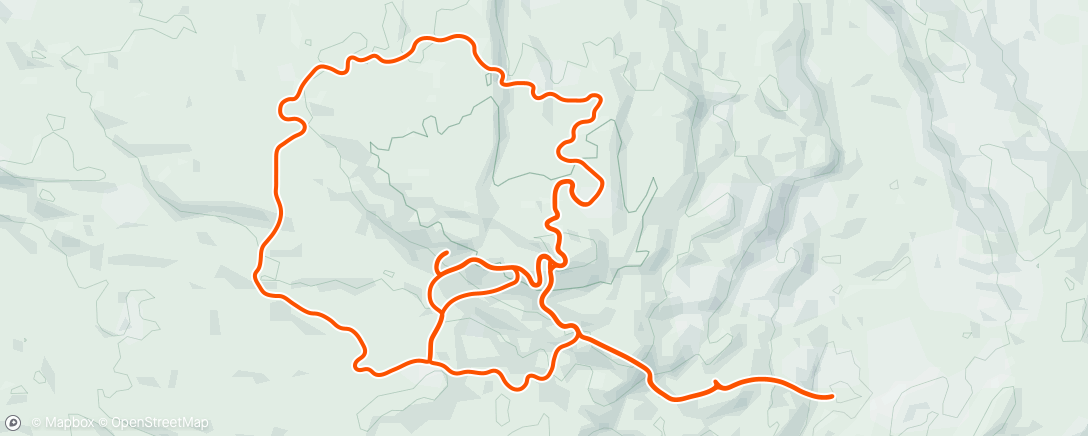 Carte de l'activité TrainingPeaks Virtual - Workout: Endurance douce