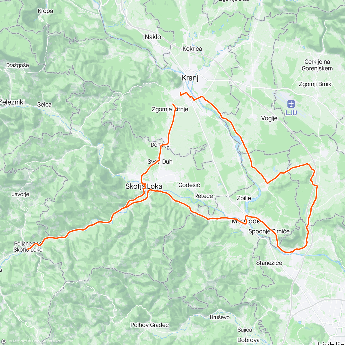 Map of the activity, Izica pogledat Franjo 😇