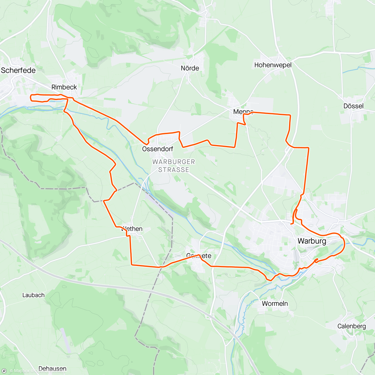 Map of the activity, Erster Long Run für Berlin