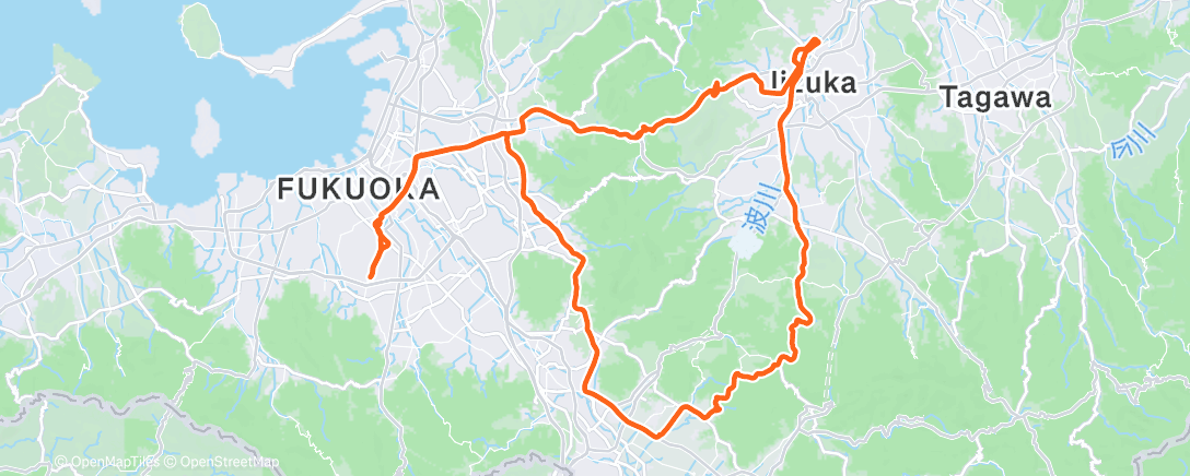 Map of the activity, 朝のライド