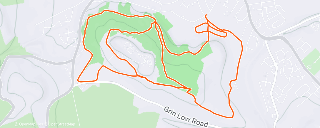 Карта физической активности (Lunch Trail Run)