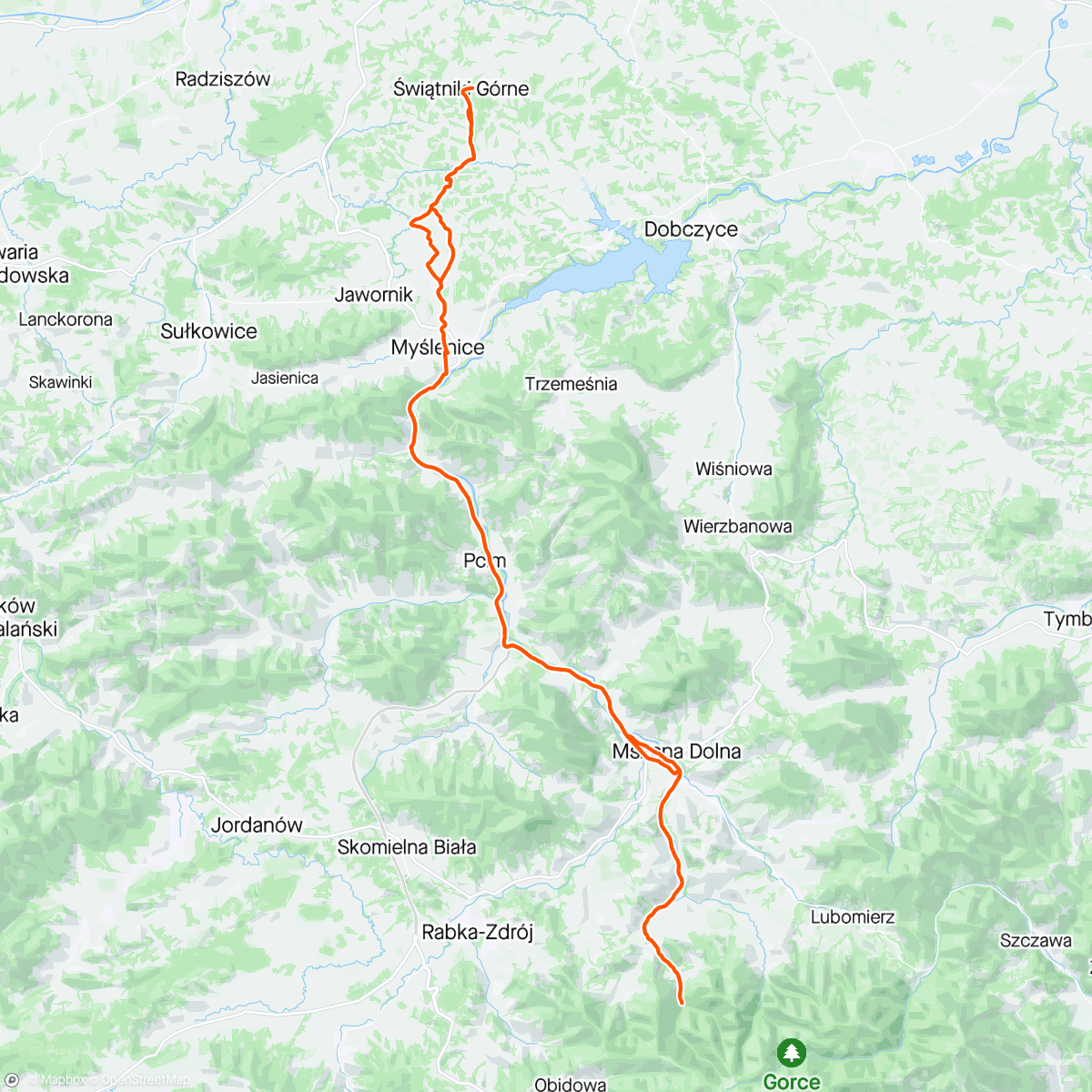 Map of the activity, Stówa na Kotwicy smakuje jak 200 na Pinnanarello 👌🚴😂