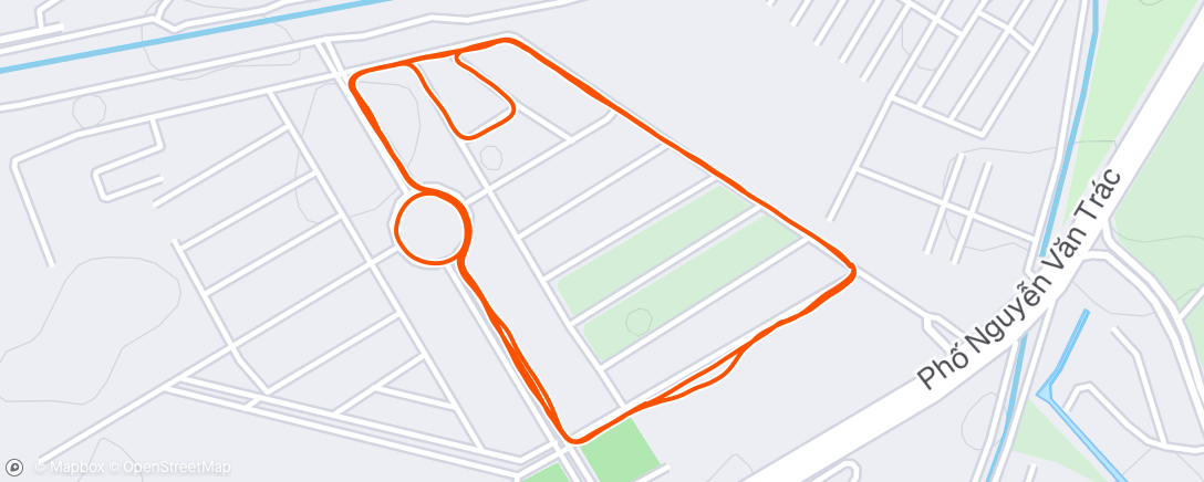 Map of the activity, Morning Run