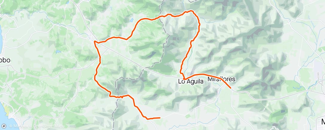 Map of the activity, La Aurora - El Toro - Pangue - Ibacache (CCS)
