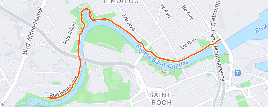 Map of the activity, Course