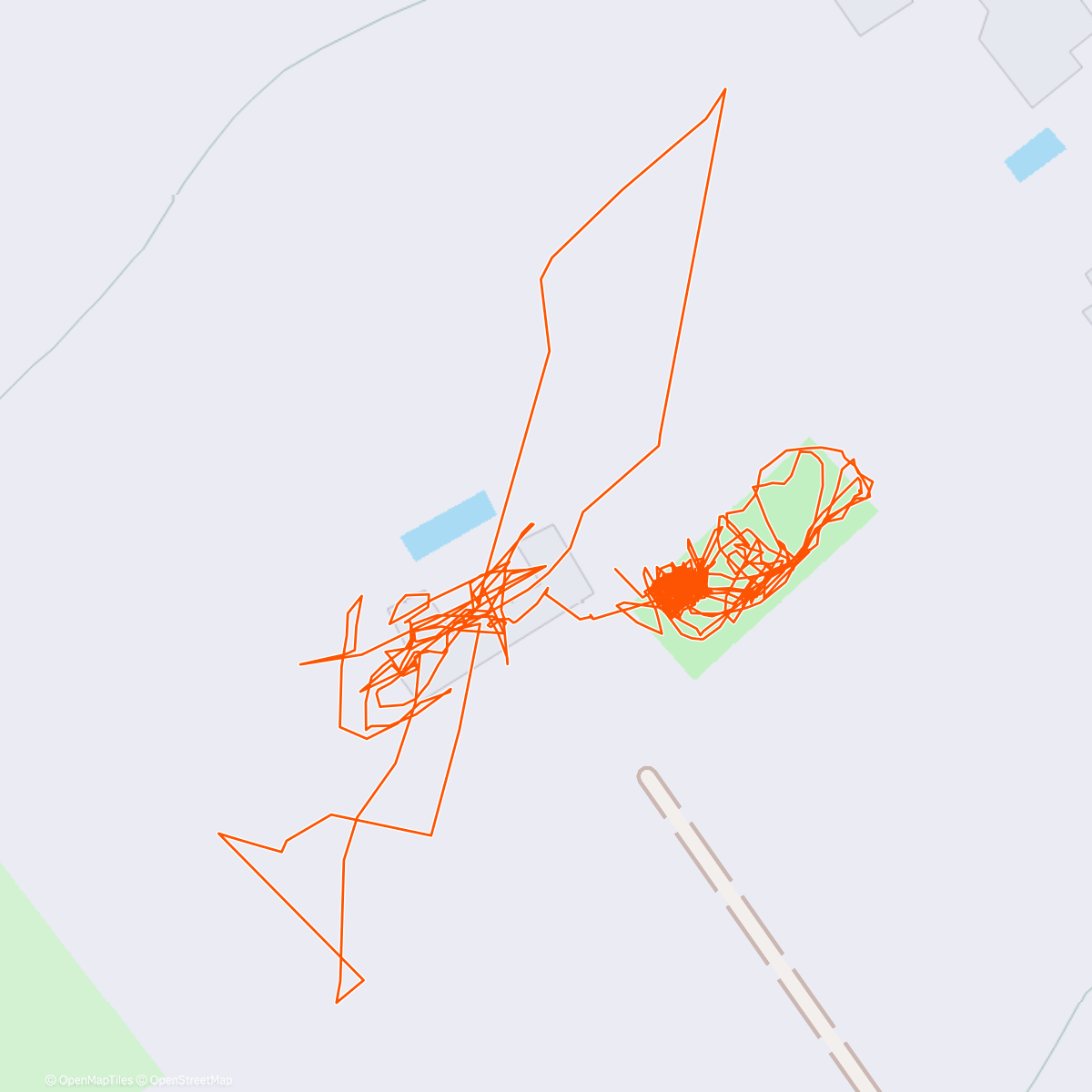 Map of the activity, Morning Tennis