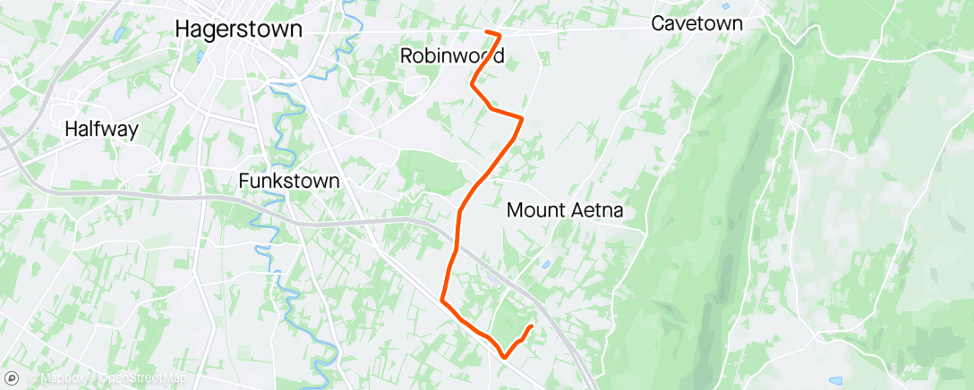 Map of the activity, First ride of the year