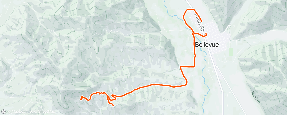 Mapa da atividade, Sunday MTB Ride