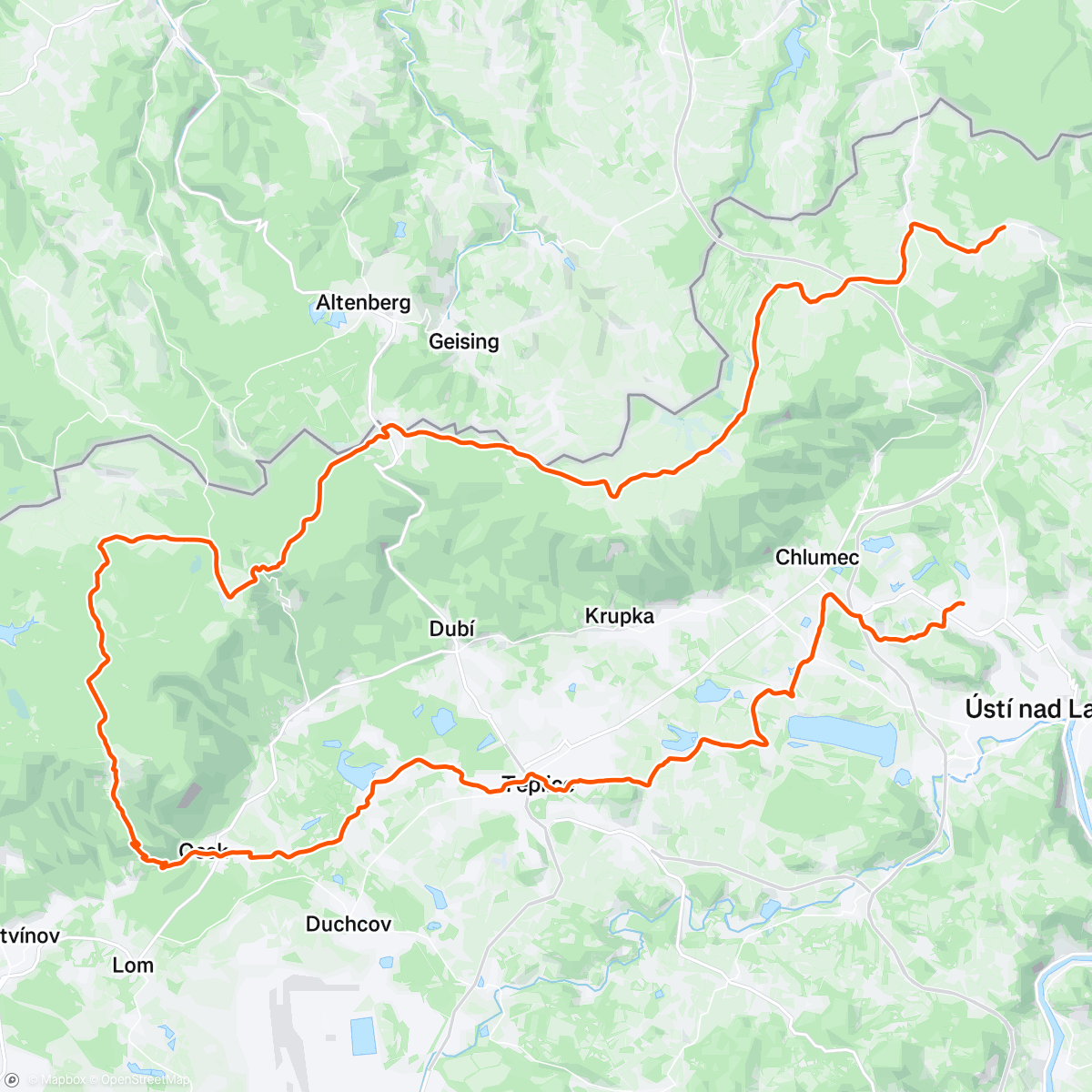 Map of the activity, Morning Ride