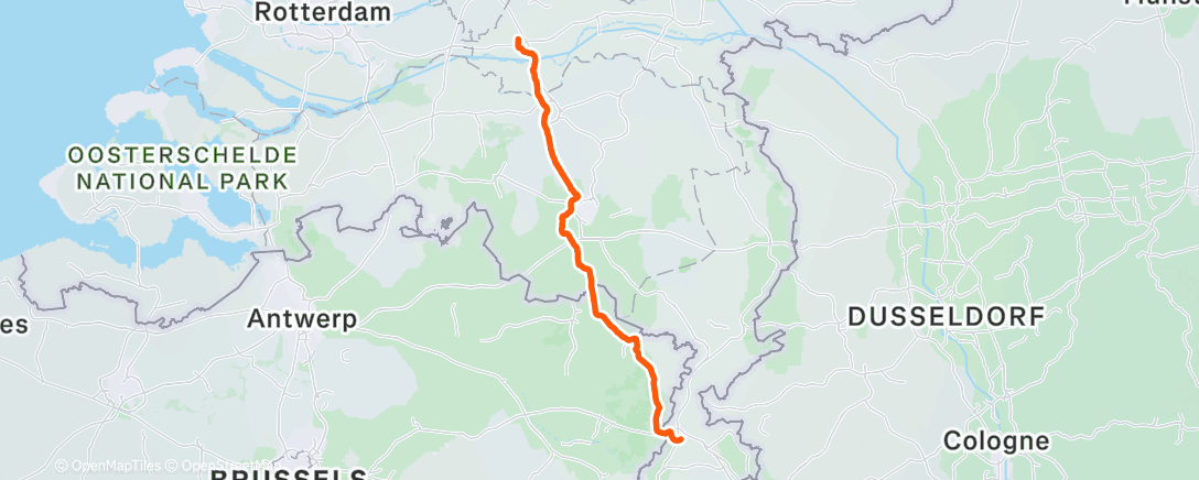 Map of the activity, Morning Ride