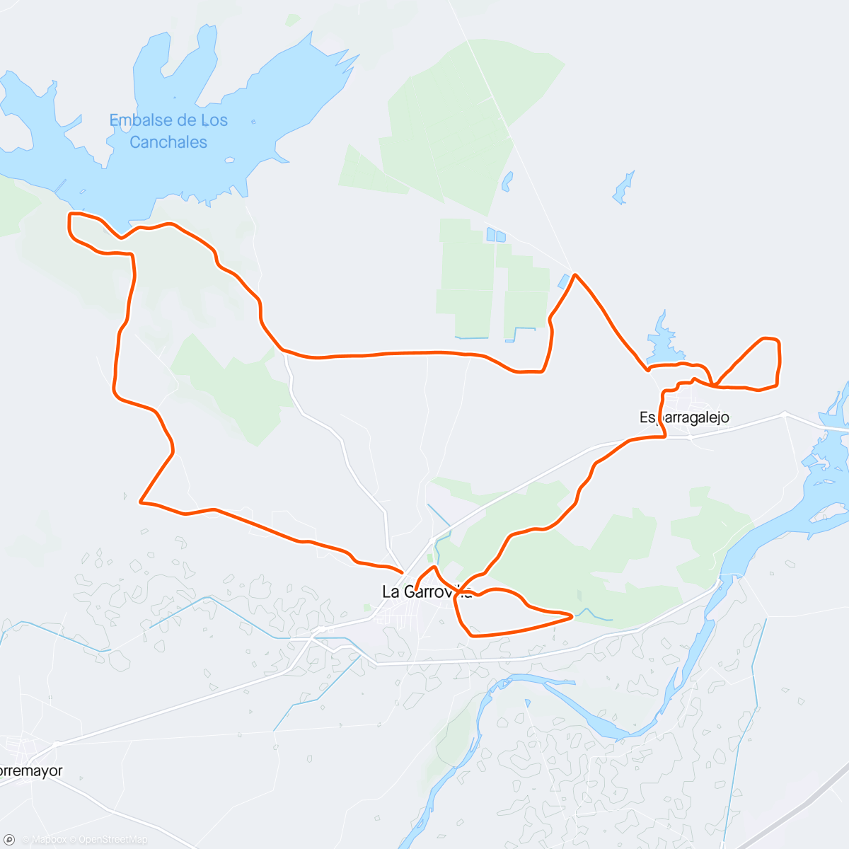 Map of the activity, Bicicleta de gravel