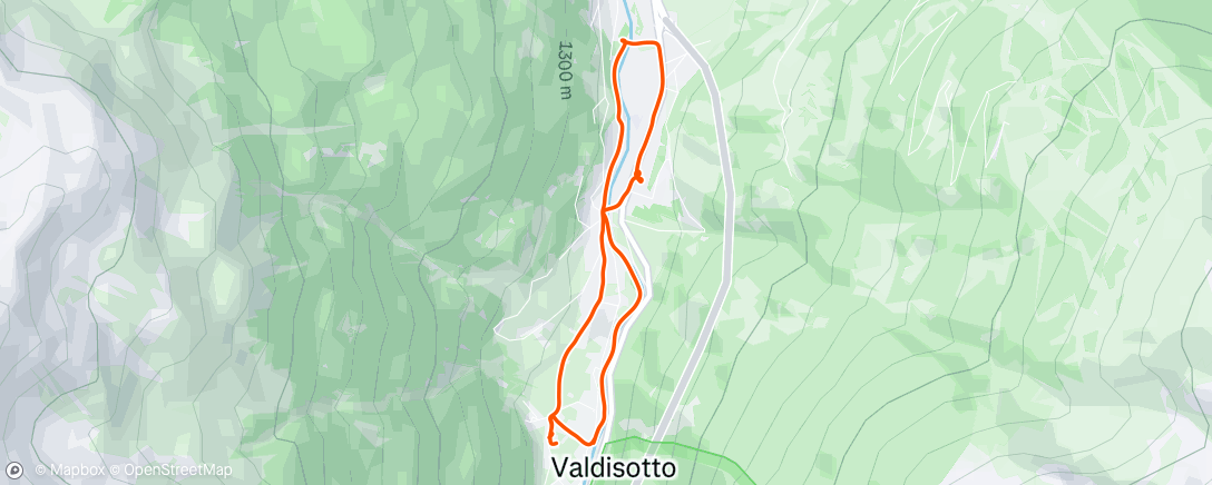 Map of the activity, Morning Walk