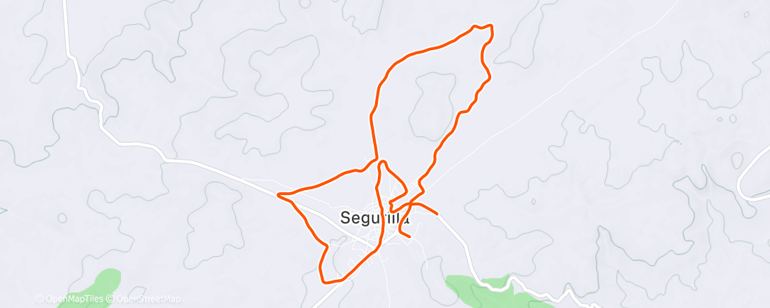 Map of the activity, 10km