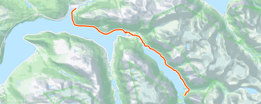Map of the activity, Stryn - Dag 1 inn langs Lovatnet