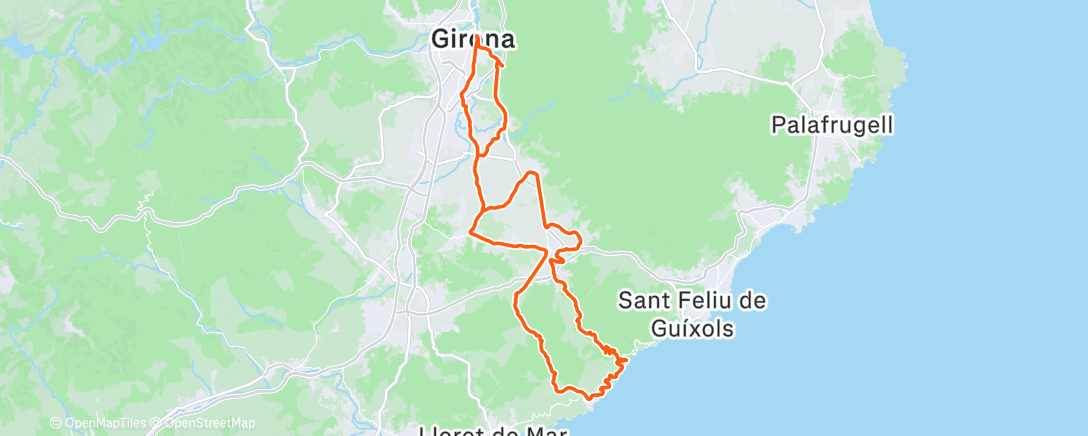 Map of the activity, Morning Ride