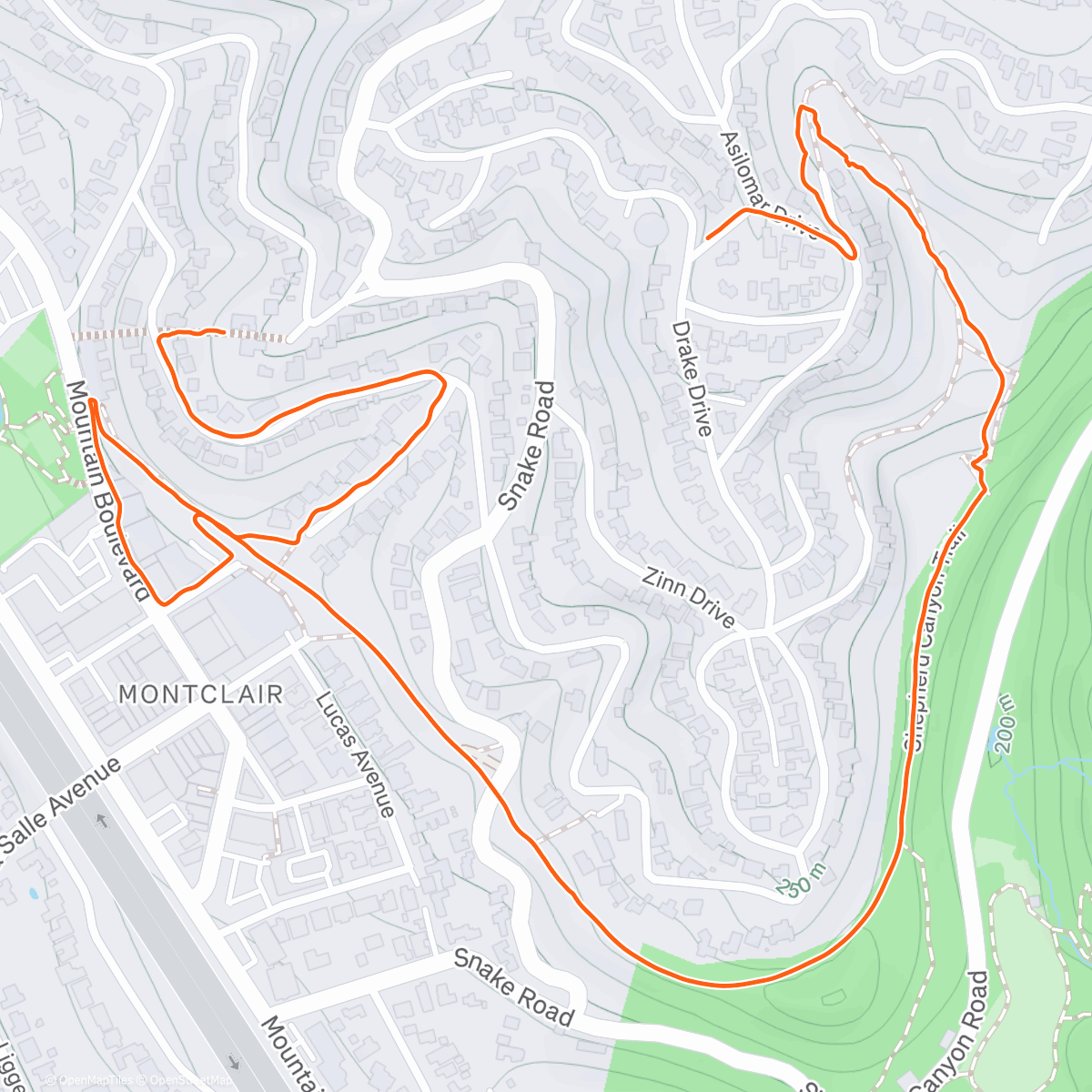 Map of the activity, Coffee hike