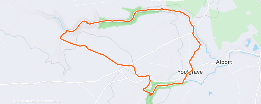 Map of the activity, Morning Trail Run