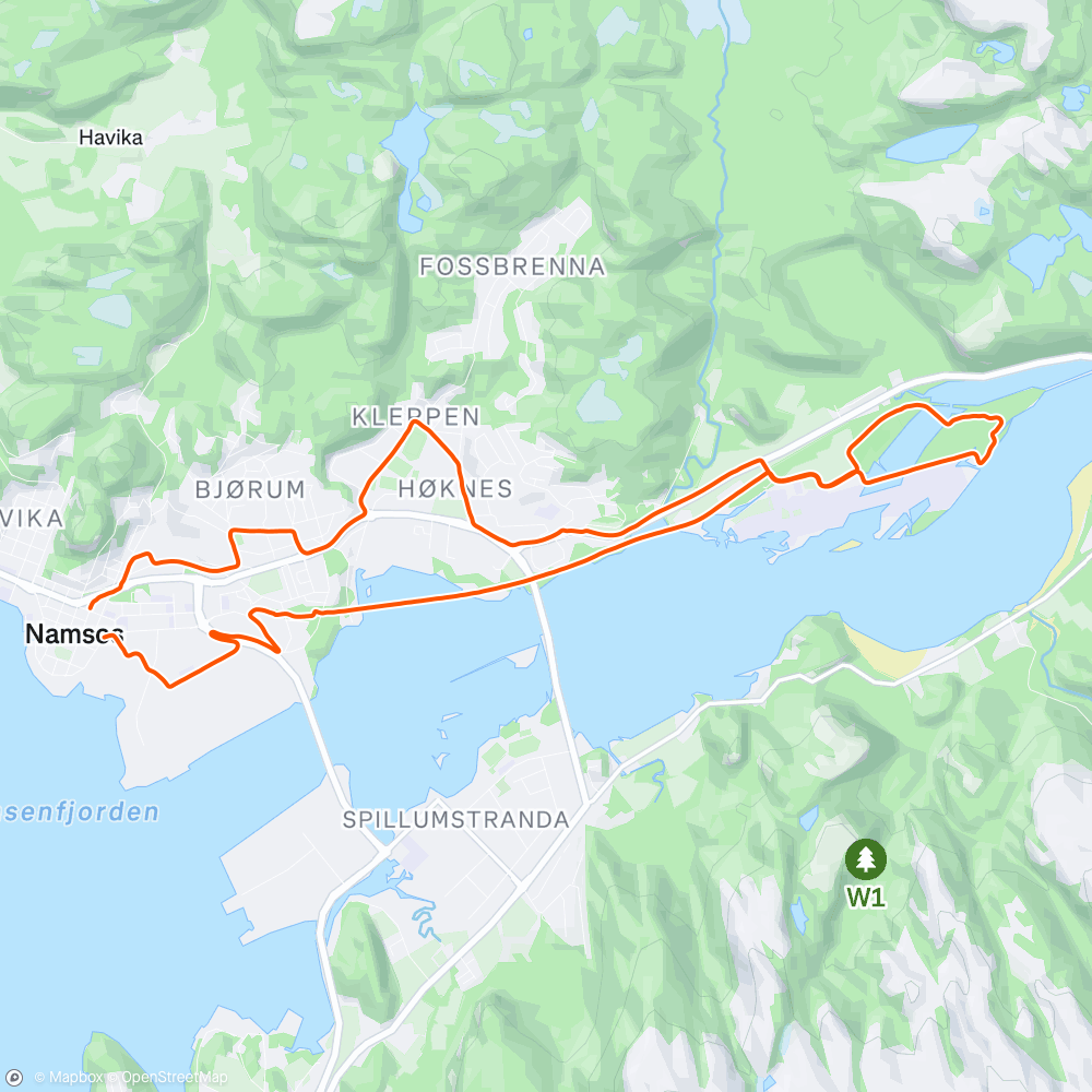 Map of the activity