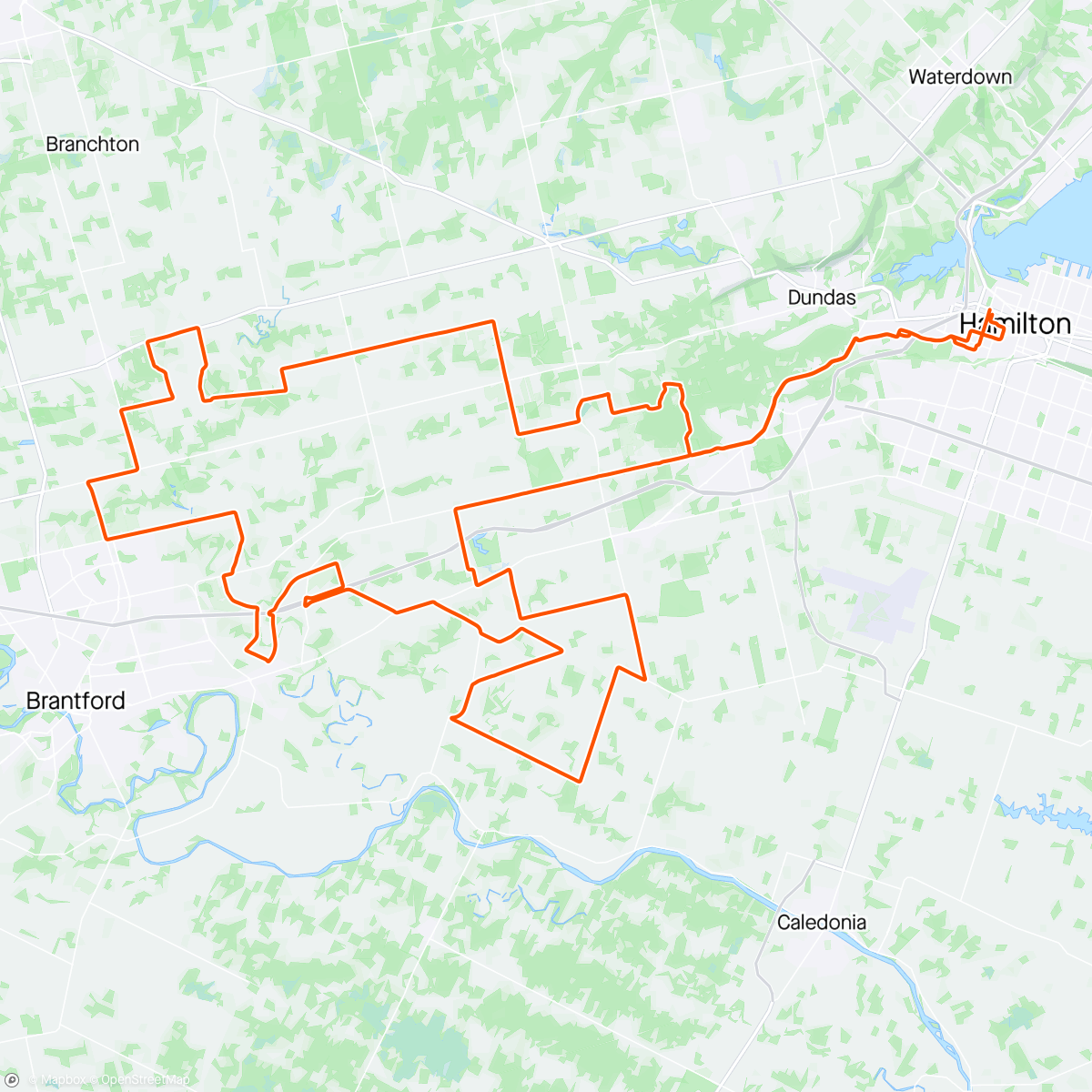 Map of the activity, Provincial Gravel Championships