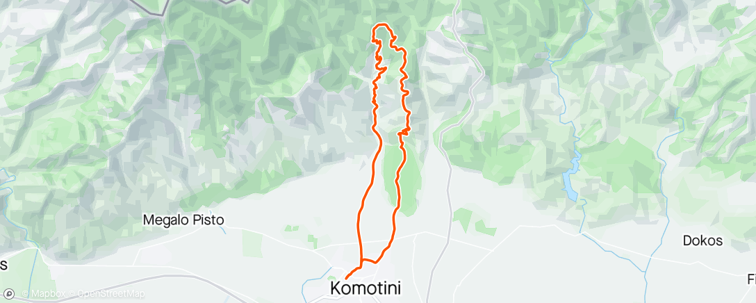 Mapa da atividade, Gremli E-Mountain Bike Ride
