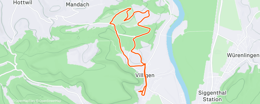 Map of the activity, Snowy Trails