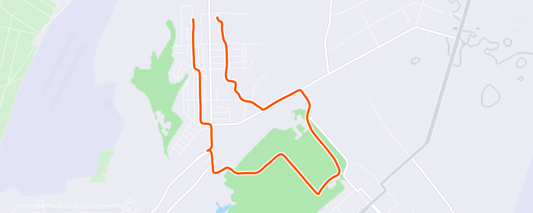 Map of the activity, Lunch Run