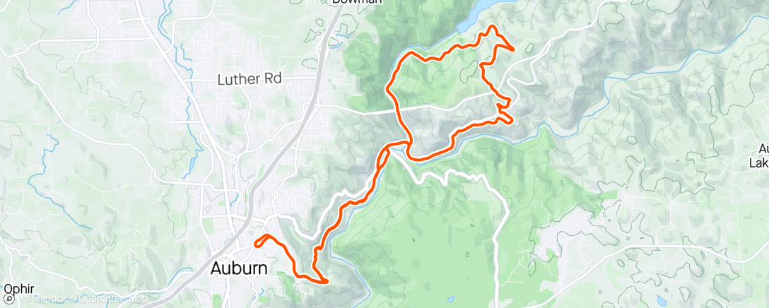 Map of the activity, My blood is 99% Nuun and Maurten