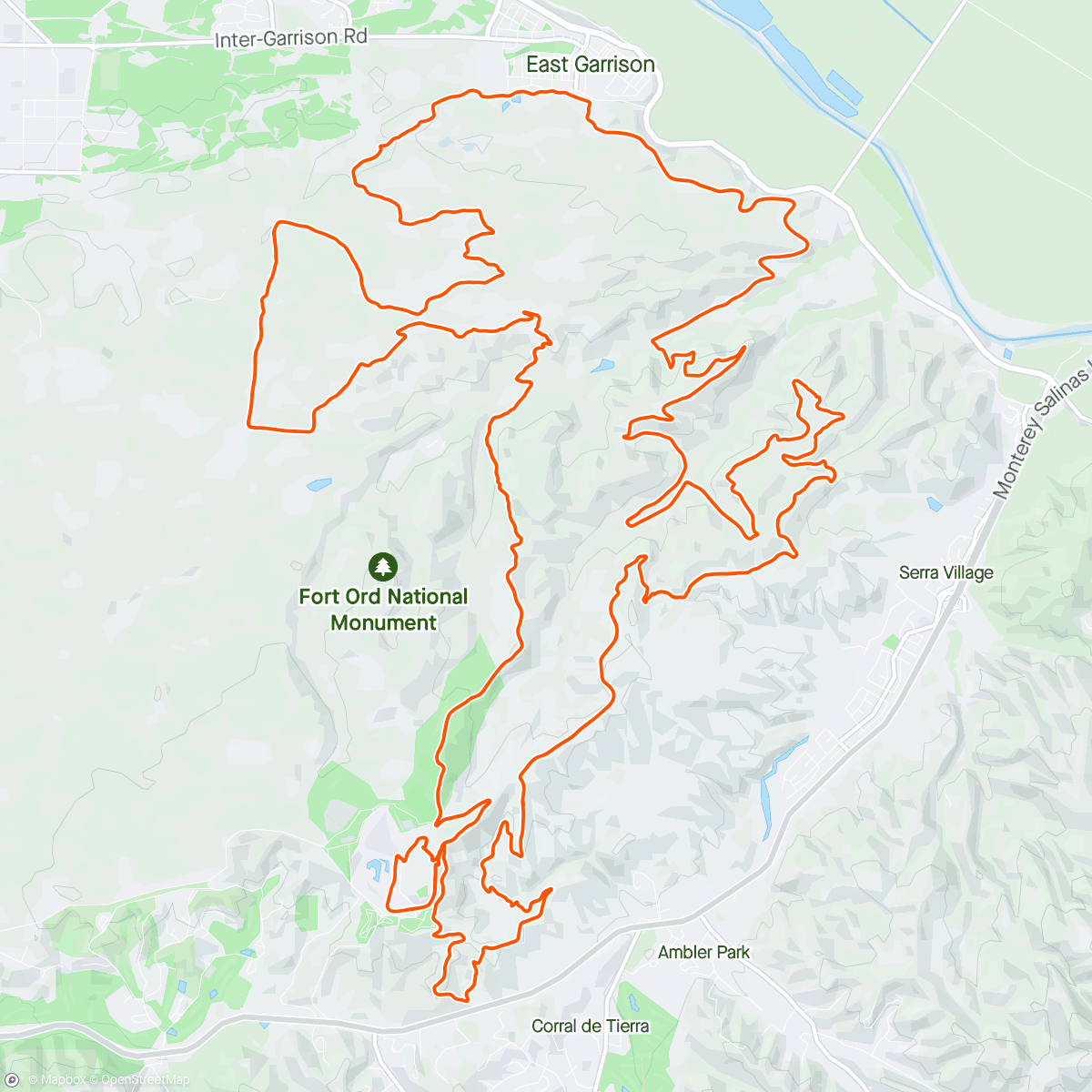 Map of the activity, Sea Otter fuego XL 31st overall