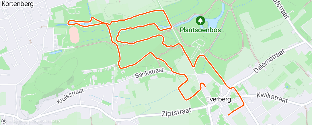 Map of the activity, Trailberg 7km