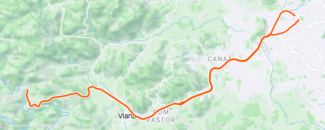 Map of the activity, Ponte da dívida Viana x DM bate volta
