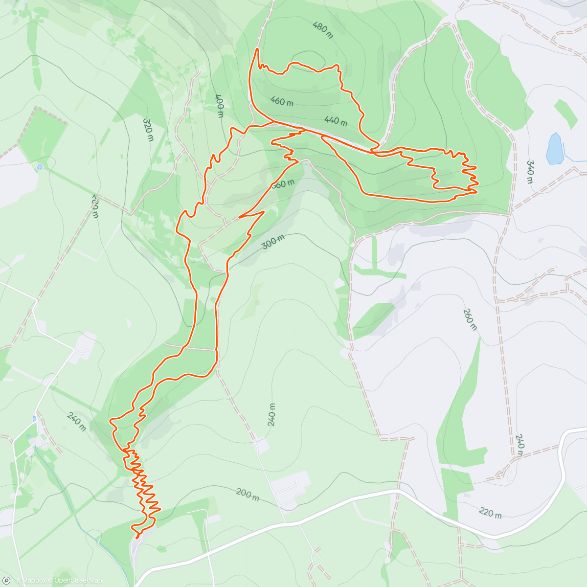 Mappa dell'attività Icy puffer training ride