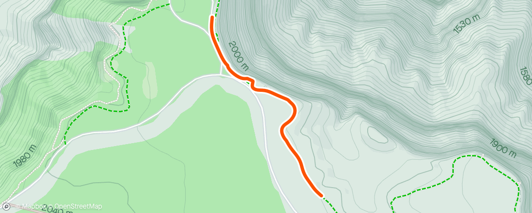 Map of the activity, Grand Canyon South Rim Hike