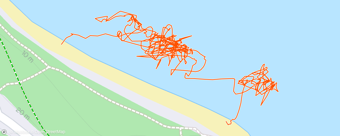 Mapa de la actividad, Morning Surfing