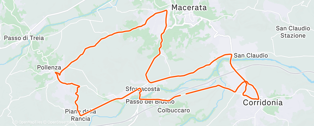 Карта физической активности (Ciclismo)