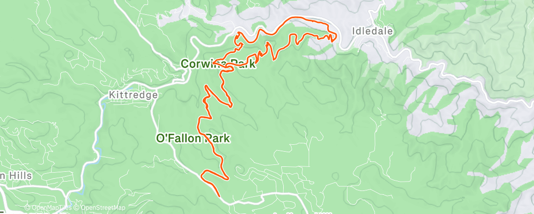 Map of the activity, Frigid Larry the bear