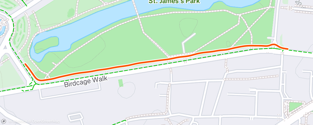 Map of the activity, Morning Run
